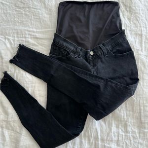 Abercrombie maternity jeans- black